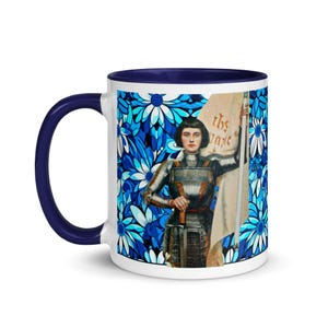 Joan of Arc mug #1 / French Blue China #1