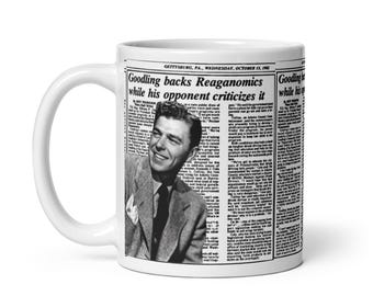 Ronald Reagan mug #2 / Goodling backs Reaganomics