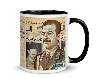 Saddam Hussein mug / News Article (various color choices)