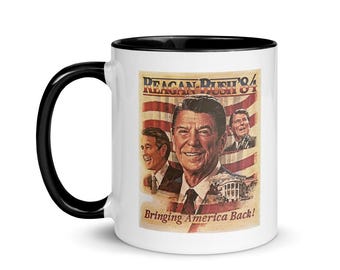 Ronald Reagan-mugg #13.5 / Reagan-Bush '84 (olika färgval)