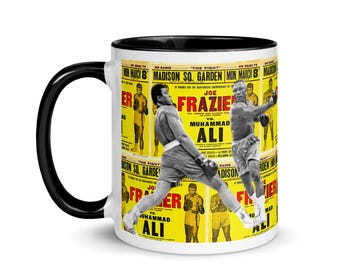 Muhammad Ali mug #1 / vs. Joe Frazier (various color choices)