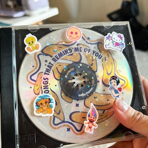 mixtape de CD personalizado, mixtape pessoal, fita mixtape personalizada, presente exclusivo para ela, presente perfeito, dia das mães perfeito, presente para namorado