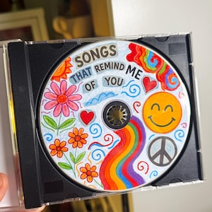 Crie sua própria mixtape de CD, CD personalizado, mixtape pessoal, fita mixtape personalizada, presente exclusivo para ela, CD, playlist personalizada
