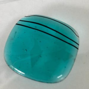 SIngle fused glass square for crafts, mosaic, jewelry 1.6 oz