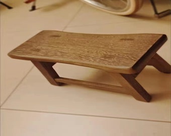 Dingheng Rosewood Furniture: African Chicken Wing Wood Solid Wood Stool for Home Use