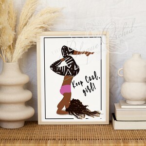 Queen Cool ||  African American Fashion Illustration Art Print || Greeting Card