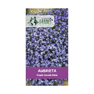 lot de 100/200/500 graines AUBRIETA royal cascade bleu/blue