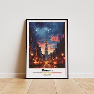 Brussels (Belgium) - Travel Poster