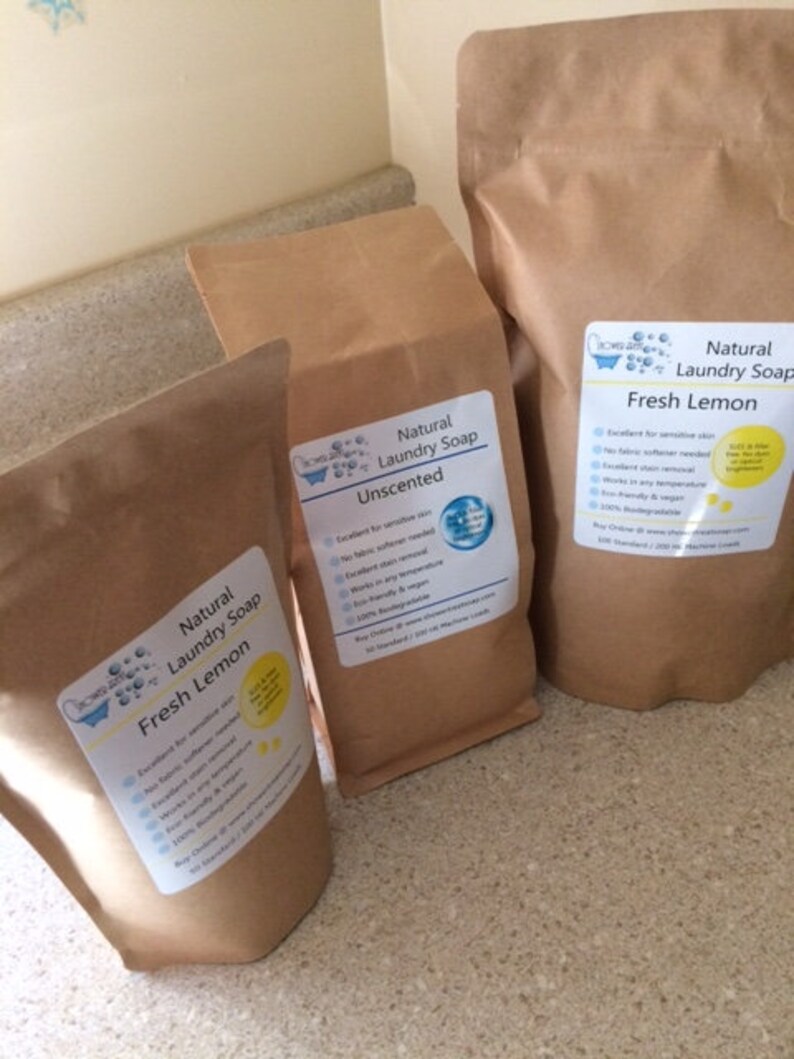 Zero Waste Natural Laundry Detergent Powder 50 to 100 Loads Etsy