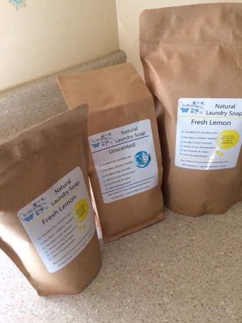 Zero Waste Natural Laundry Detergent  Powder- 50 to 100 Loads