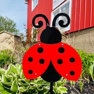 Ladybug garden decoration