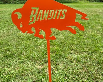 Bandits in Buffalo garden stake