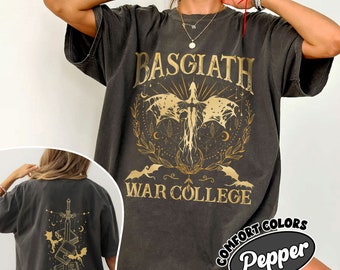 Basgiath War College 2 Sided Comfort Colors Shirt, Fourth Wing Riders Quadrant, Dragon Rider TShirt, Fourth Wing Long Sleeve