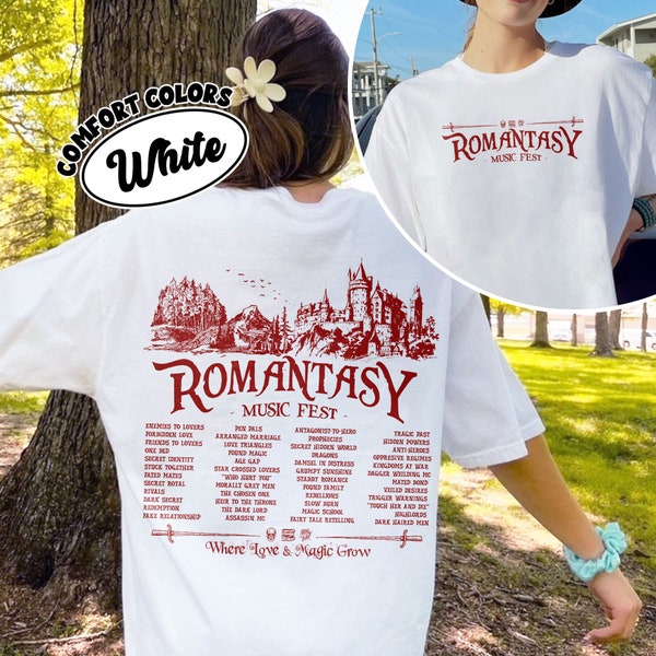 Romantasy Music Fest Comfort Colors Shirt, Fantasy Romance Reader Merch, Morally Grey Book Club Shirt, Smut Gift, Dark Romance Reader