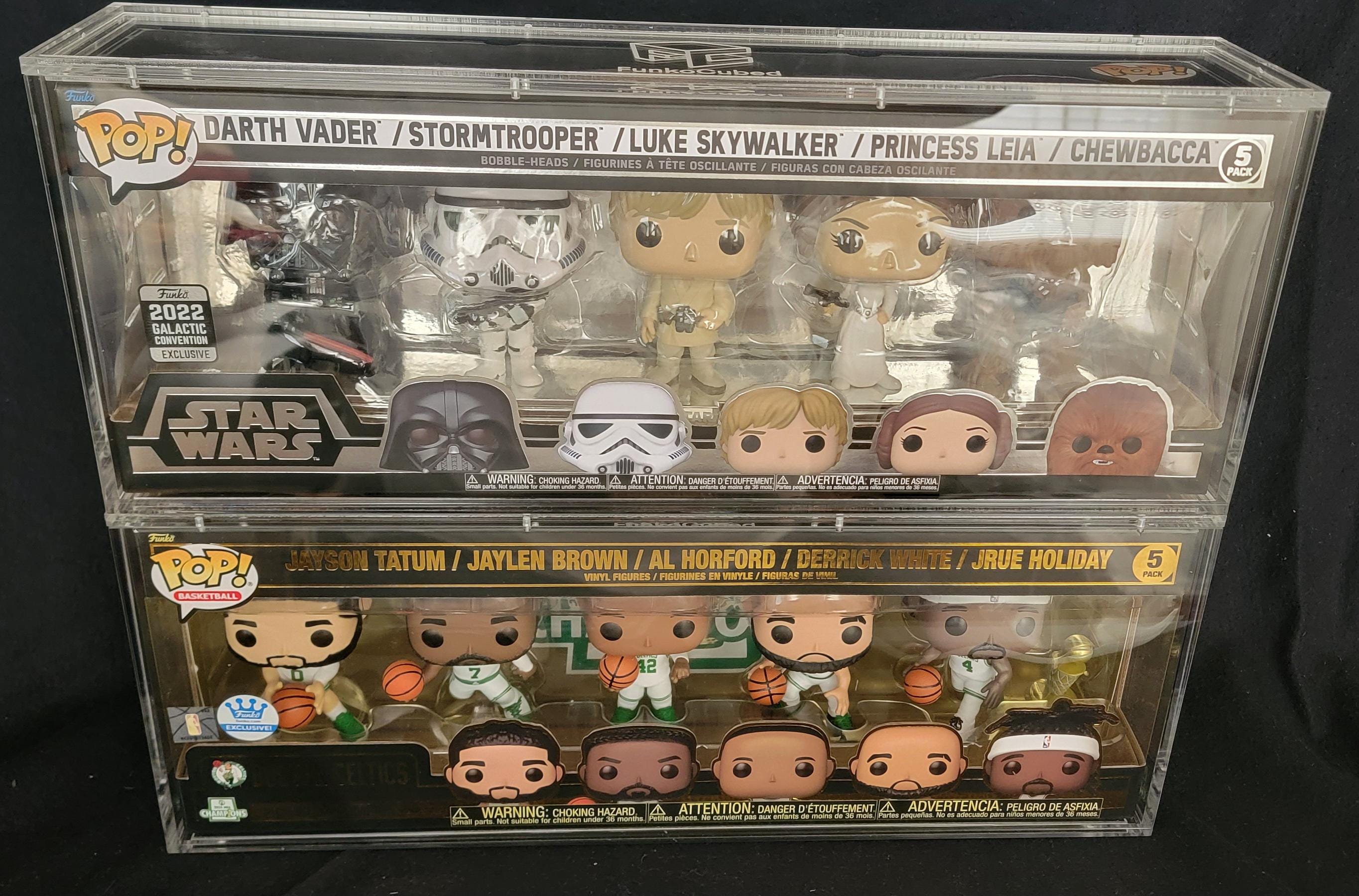 Funko Pop! 5 Pack Collection Clear Hard Case Box Protector Display