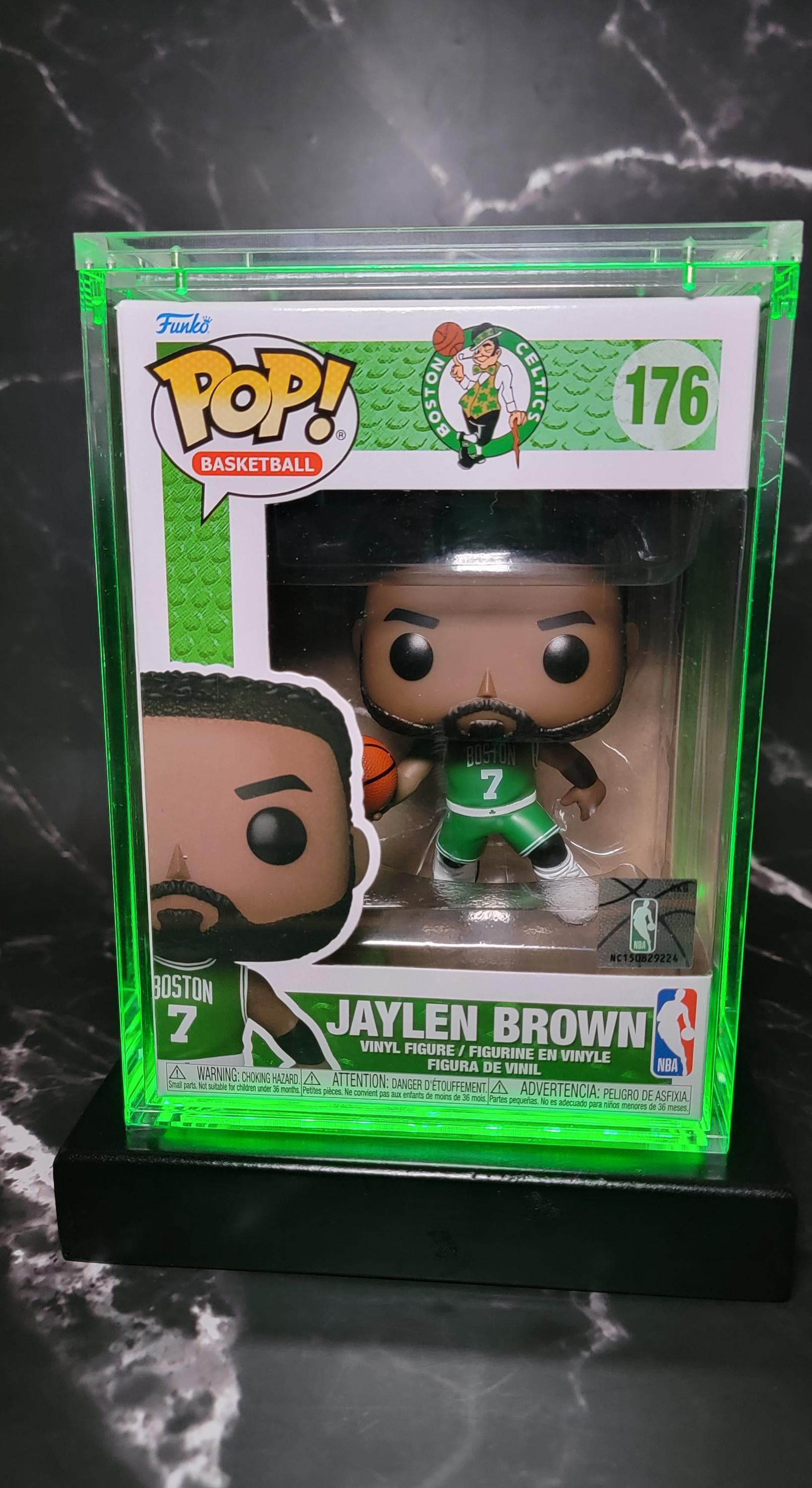 NBA Jaylen Brown (boston Celtics) Green Jersey Funko Pop Figure #176 With  Custom Green LED Light Display - Etsy, image size:1637x3000