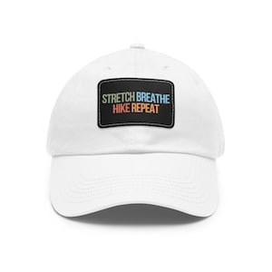 Outdoor Dad Hat with Leather Patch, Hiking Cap, Casual Summer Hat, Gift for Dads, Nature Lover&#39;s Accessory