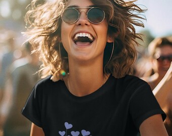 T-shirt hartillustratie paar | T-shirt met afbeelding van Tender Love
