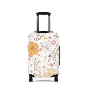 Floral Travel Luggage Cover - Spring Vibes, Suitcase Protector, Unique Travel Gift, Travel Accessories, Flower Pattern