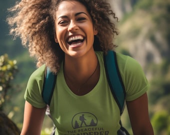 Peaceful Wanderer Unisex Tee, Comfort Cotton Hiking Shirt