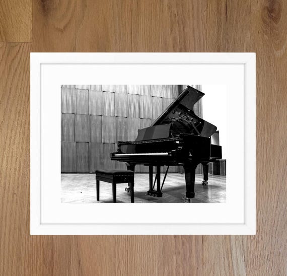 Piano Photography art printed with realistic look on high quality. Unframed. Musical Instrument Wall Decor. Musical Instruments Collection.