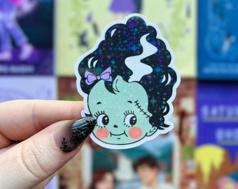 Holographic Halloween Baby Sticker | Glitter Vinyl Sticker