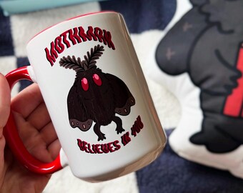 Taza de Mothman / Taza "Creo" / Taza de cerámica de 15 oz / Mothman cree en ti l Taza de café, taza de cacao, taza de té / Regalo para los amantes de Mothman
