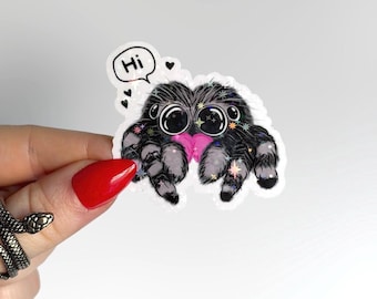 Jumping Spider Sticker | Holographic Vinyl Halloween Sticker