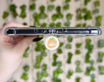 Spooky Kindle Charm, Phone Charm, Mini Keychain | Pumpkin Cookie | Bookish Gift | Kindle Accessories, Phone Accessory | Halloween USB Charm