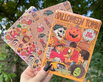 Kindle Case Insert | Holographic Case Insert for E-Readers | Holographic Halloween Inserts | Bookish Gifts | Glitter Cardstock Spooky Decor