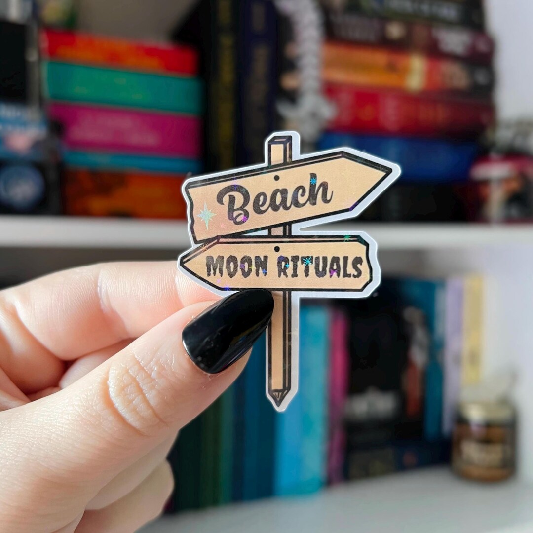 Beach Moon Rituals Sticker | Witchy Coastal Sign Decal | Spooky Summer ...