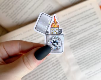 Pegatina de bruja / Pegatina holográfica de película de Halloween / Pegatina para encendedor / Pegatina impermeable para portátil, Kindle / Pegatina de vinilo con purpurina de Halloween