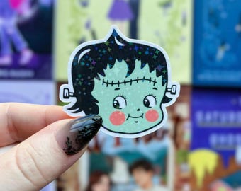 Pegatina holográfica de Halloween para bebé / Pegatina de vinilo con purpurina