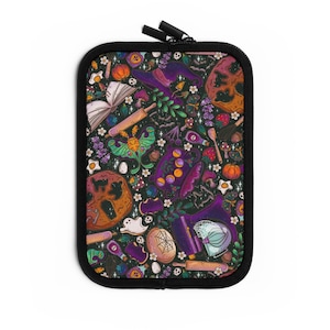 Kitchen Witch Kindle Sleeve | Ghost Cookies, Cauldron Book Sleeve | Magic Baking eReader Case | Bookish Gift | Ereader, iPad, Book Sleeve