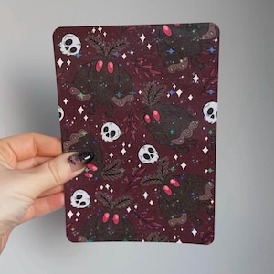 Mothman Kindle Case Insert | Cryptid Holographic Case Insert for E-Readers | Bookish Gifts | Glitter Cardstock