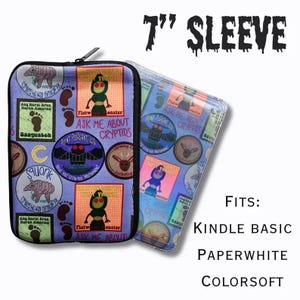Funda para Kindle de Cryptid Tarot / Bigfoot Mothman Loch Ness / Regalo literario para lectores / 7” o 10” / Lector electrónico, iPad, funda para libro imagen 5