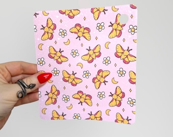 Fuzzy Moth Holographic Kindle Insert | Glitter Case Insert for Readers