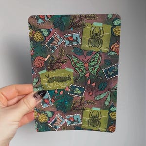Bug Collector Holographic Kindle Insert | Entomology Inspired E-Reader Decor | Creepy Cute Bookish Accessory | Oddity Kobo Insert