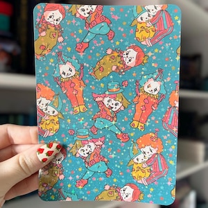 Clown Baby Kindle Case Insert | Print Holographic Case Insert for E-Readers | Bookish Gifts | Glitter Cardstock Spooky Decor