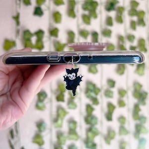 Kindle Charm, Phone Charm, Mini Keychain | Baby Bat | Bookish Gift | Kindle Accessories, Phone Accessories | Halloween USB Charm