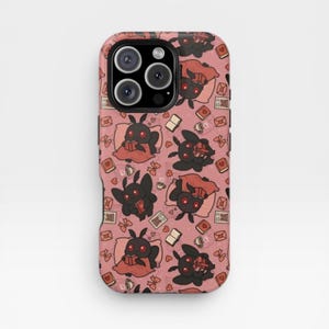 Bookish Mothman Magnetic Phone Case | Compatible with iPhone image 1