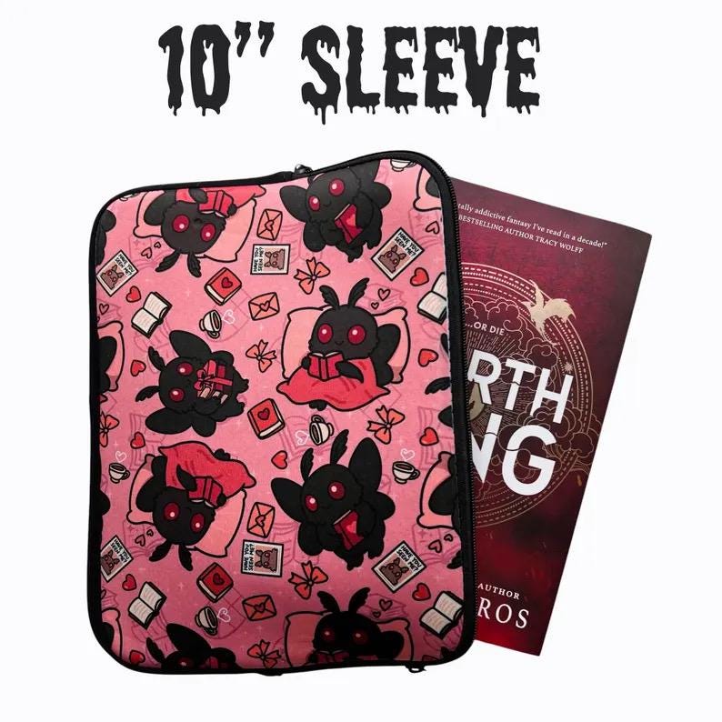 Funda para Kindle de Cryptid Tarot / Bigfoot Mothman Loch Ness / Regalo literario para lectores / 7” o 10” / Lector electrónico, iPad, funda para libro imagen 7