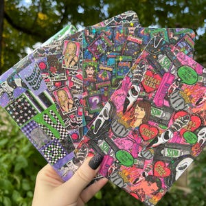 Kindle Case Insert | Holographic Case Insert for E-Readers | Holographic Halloween Inserts | Bookish Gifts | Glitter Cardstock Spooky Decor