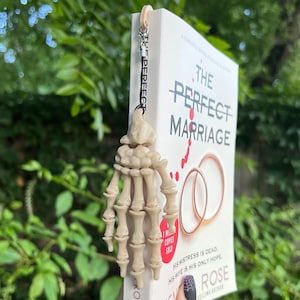 Skeleton Bookmark | Halloween Hook Bookmark | Halloween, Spooky Book Lover Gift | Spooky Gifts | Bookish Gifts | Bookish Merch