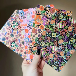 Kindle Case Insert | Holographic Case Insert for E-Readers | Holographic Halloween Inserts | Bookish Gifts | Glitter Cardstock Spooky Decor