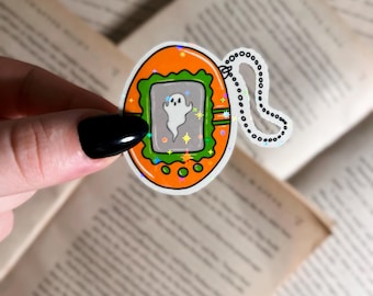 Virtual Ghost Holographic Sticker | Halloween Vinyl Sticker