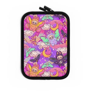 Monster Moth Cloud Dream Kindle Sleeve | Cute Book Sleeve | Pastel Moon Galaxy eReader Case | Bookish Gift | Ereader, iPad, Book Sleeve