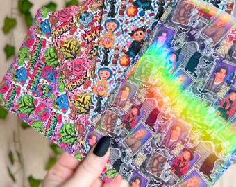 Kindle Case Insert | Holographic Case Insert for E-Readers | Holographic Halloween Inserts | Bookish Gifts | Glitter Cardstock Spooky Decor