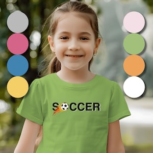 Youth Soccer T-Shirt, Kids Tee Shirt for Soccer Players, Children&#39;s Sports Tee, Soccer Fan Gift, Youth Soccer Clothing, Soccer Practice