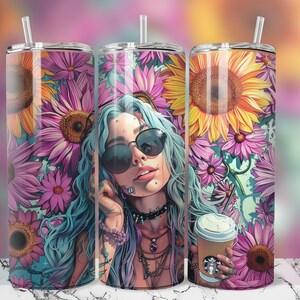 Sublimation design templates for a 20oz straight tumbler wrap, featuring a skull. Digital download available in PNG format.